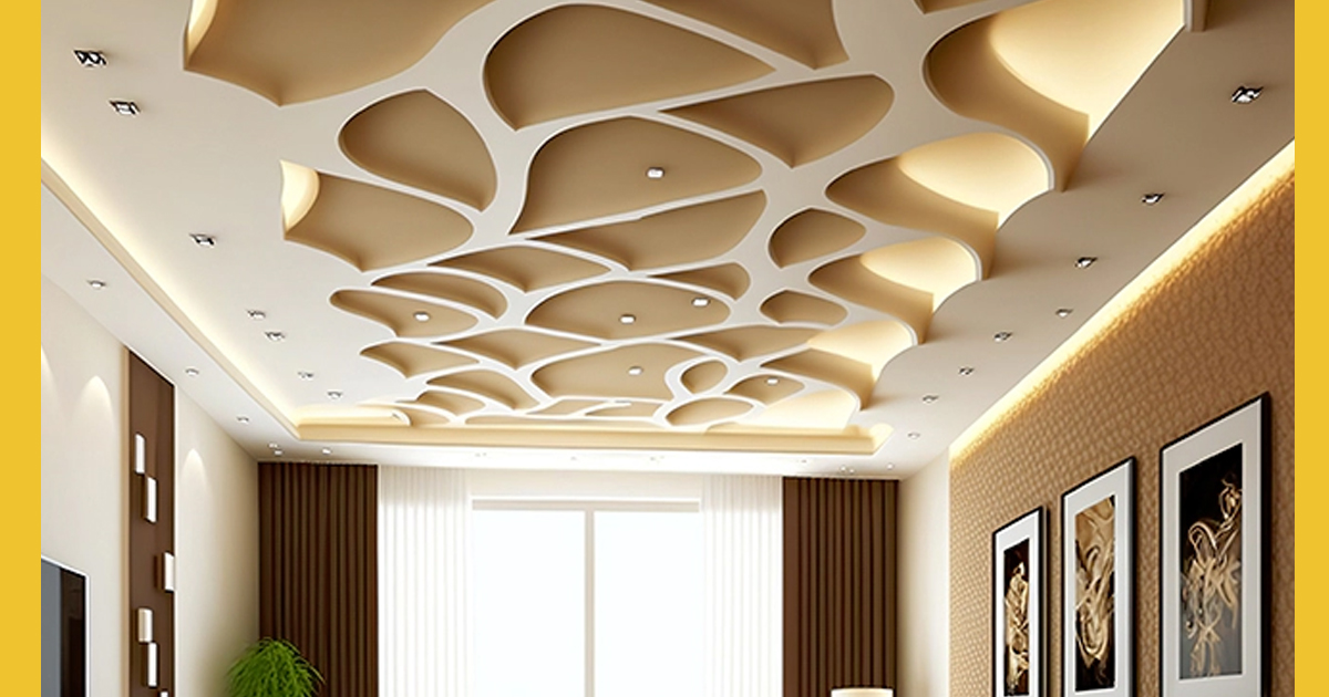 Gypsum board for the ceiling