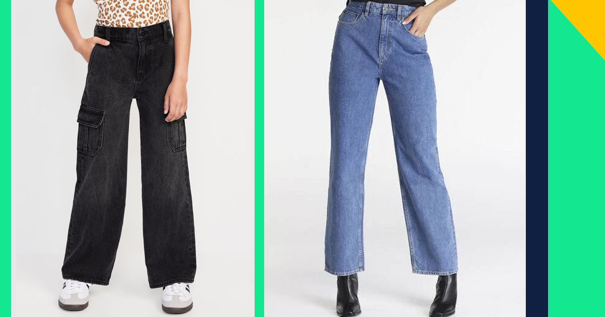 Baggy Jeans with High Waists