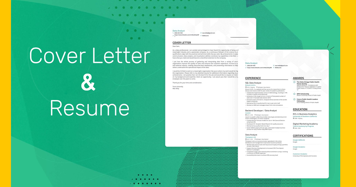 Resume and Cover Letter for Resume and Cover Letter