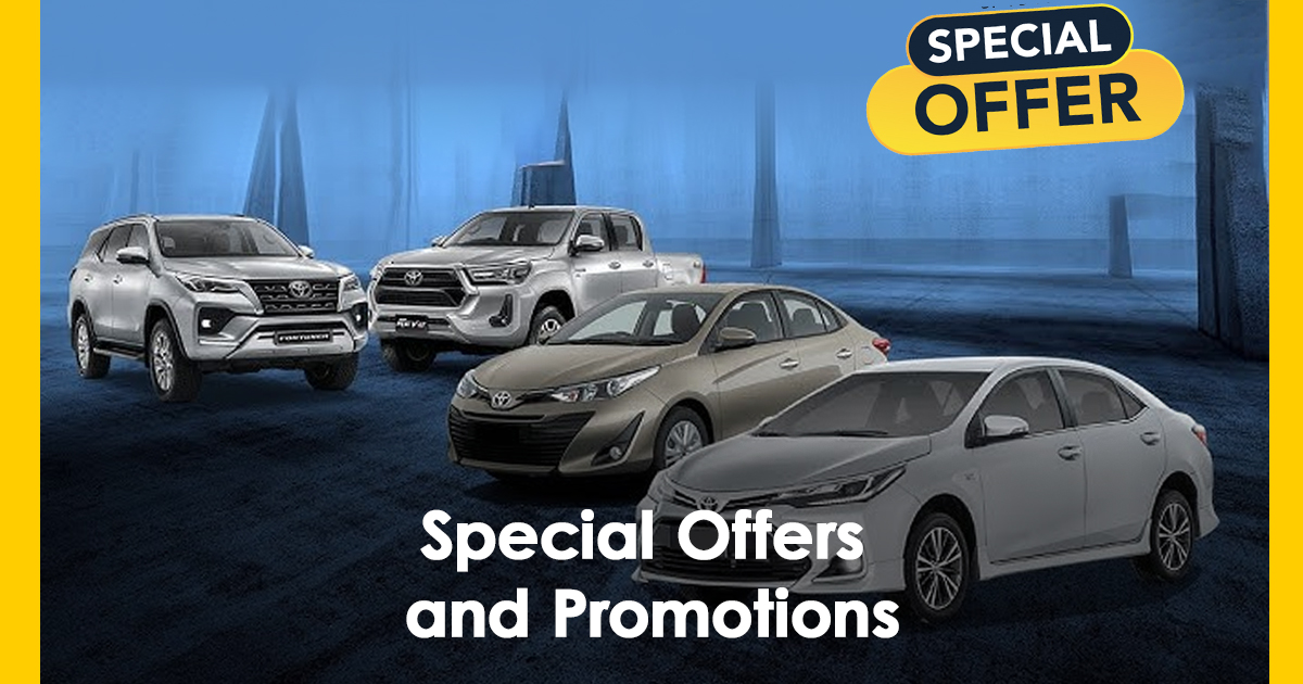 Special Offers and Promotions
Toyota Pakistan price list