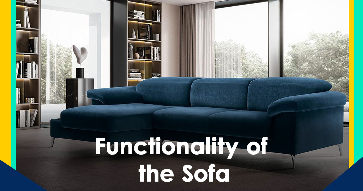 Functionality of the TV lounge sofa design
