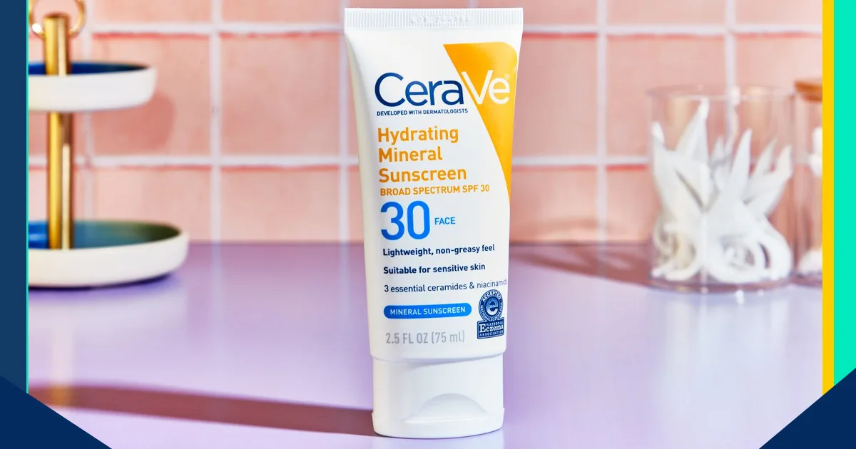 CeraVe Hydrating Mineral Sunscreen SPF 30 - The Best Sunblock for Oily Skin