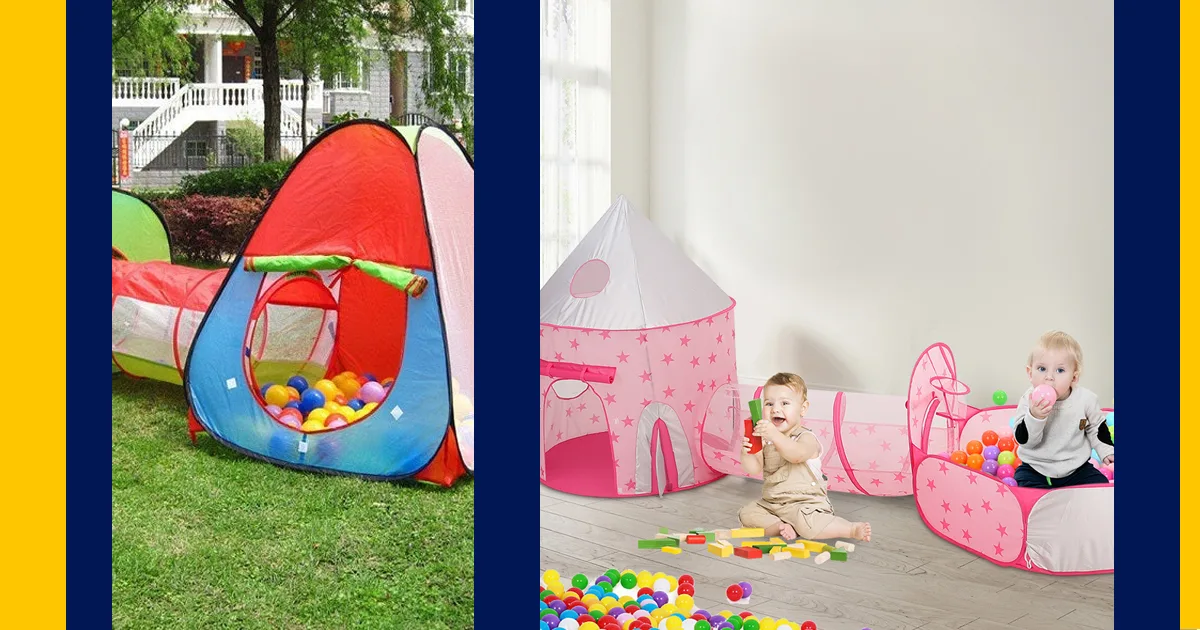 Kiddzery Kids Play Tent with Tunnel