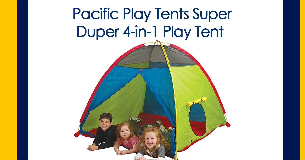 Pacific Play Tents Super Duper 4-in-1 Play Tent