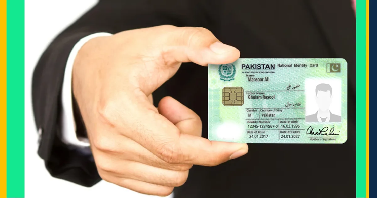 CNIC Valid Identification of motorcycle registration