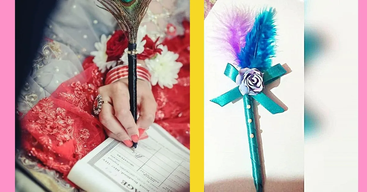 Crystal-Top Nikkah Pen