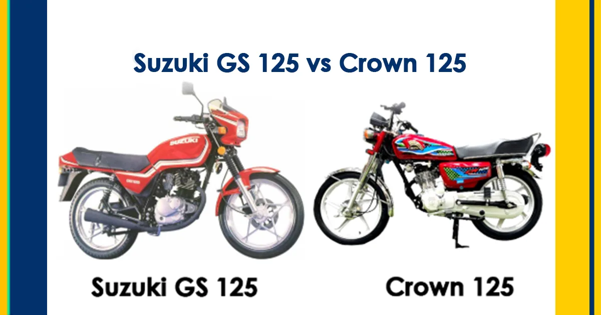 Crown 125 Price in Pakistan vs Suzuki GS 125